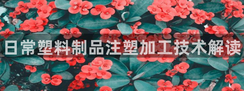 太陽gg注冊(cè)/登錄：日常塑料制品注塑加工技術(shù)解讀