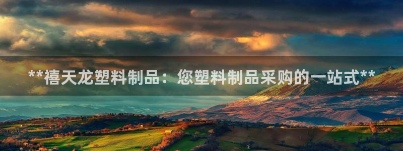 太陽(yáng)集團(tuán)娛樂(lè)場(chǎng)：**禧天龍塑料制品：您塑料制品采購(gòu)的一站式*